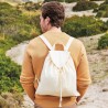 Sac à dos en coton bio pour festivals, bretelles réglables, 170 g/m²
