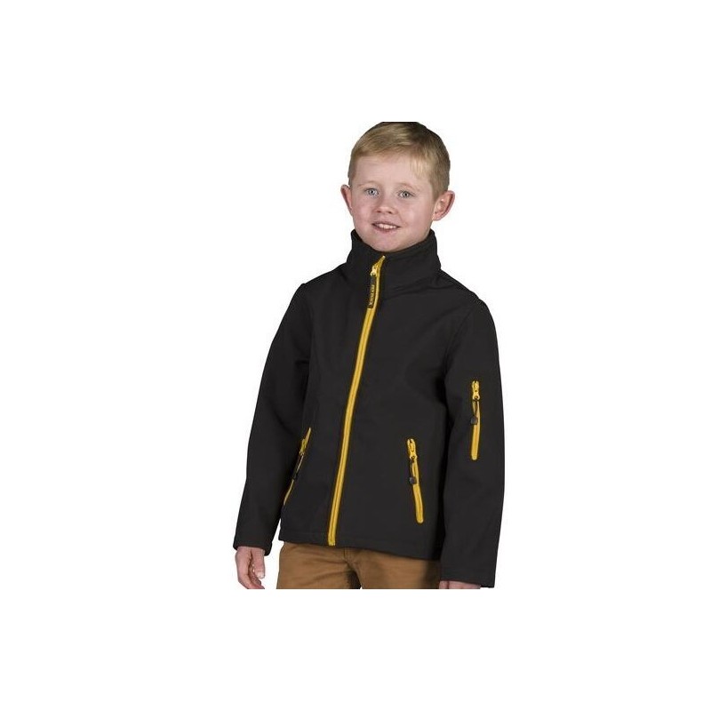 Veste soft-shell enfant 3 couches respirante et imperméable