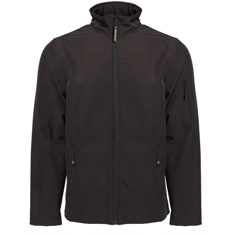 Veste soft-shell homme 3 couches Black & Match, respirant et imperméable