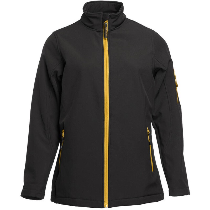 Veste soft-shell femme 3 couches Black & Match, respirant et imperméable