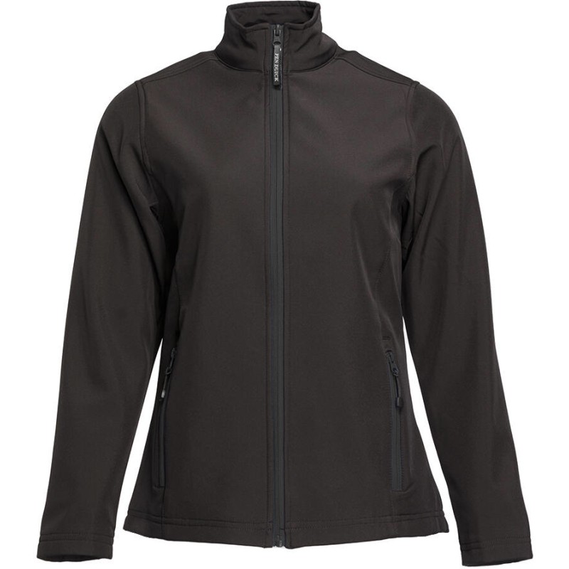 Veste soft-shell femme 2 couches Black & Match, respirant et coupe-vent