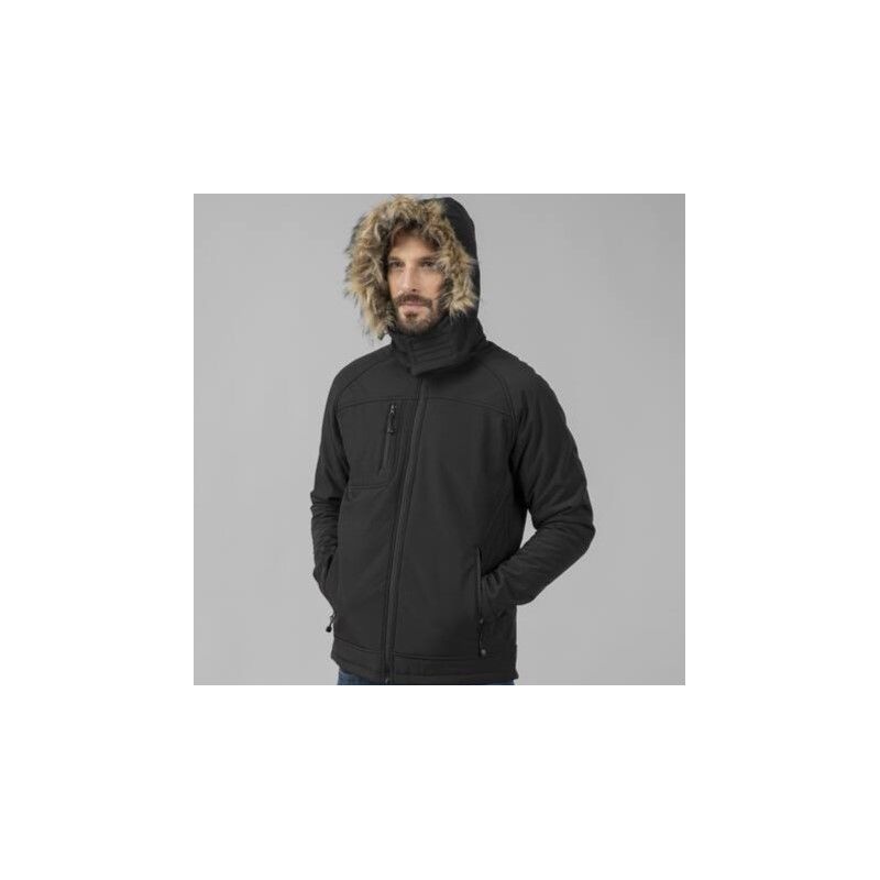 Blouson soft-shell 3 couches, doublure polaire sherpa