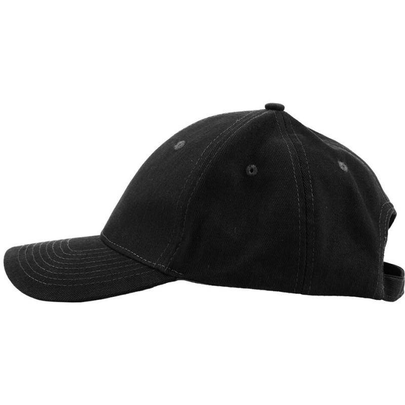 Casquette 6 panneaux en coton brossé réglable par boucle