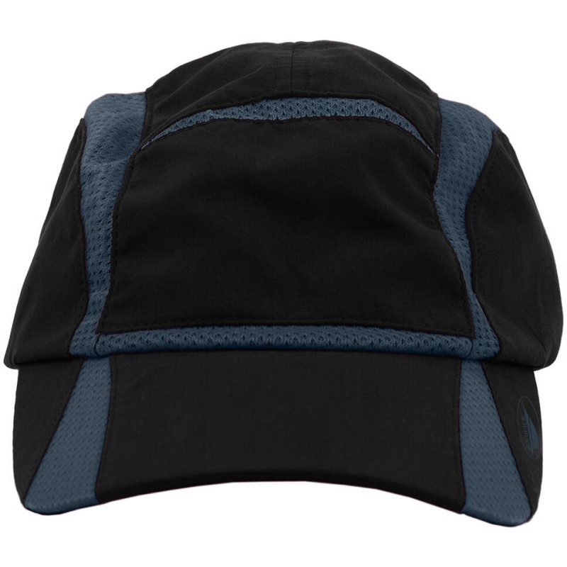 Casquette de sport en polyester avec panneaux contrastés