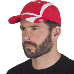 Casquette de sport en polyester avec panneaux contrastés