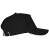 Casquette 5 panneaux Black & Match, 100% coton sergé, 180 g/m²