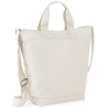 Sac à main en coton canvas, poches intérieures, 15 litres