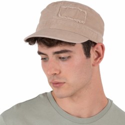 Casquette cubaine 3 panneaux en coton délavé, 280 g/m²