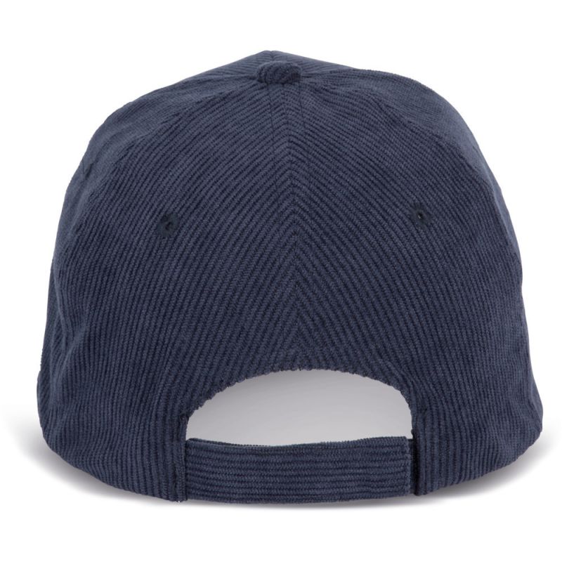 Casquette en velours 6 panneaux élégante et douce, visière incurvée, 210 g/m²