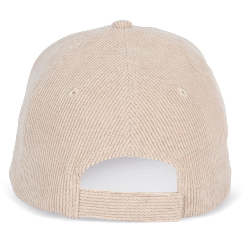Casquette en velours 6 panneaux élégante et douce, visière incurvée, 210 g/m²