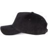 Casquette en velours 5 panneaux en coton doux, 310 g/m²