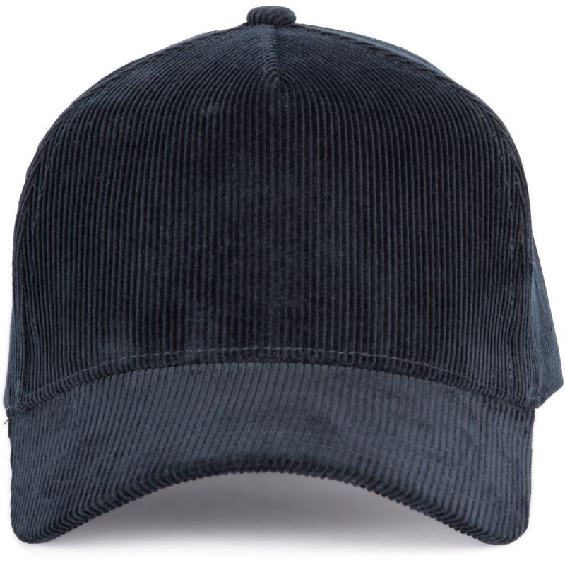 Casquette en velours 5 panneaux en coton doux, 310 g/m²