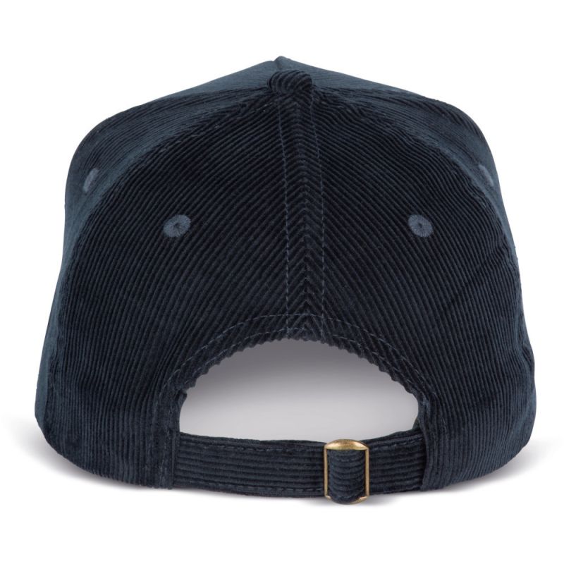 Casquette en velours 5 panneaux en coton doux, 310 g/m²