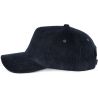 Casquette en velours 5 panneaux en coton doux, 310 g/m²