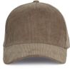 Casquette en velours 5 panneaux en coton doux, 310 g/m²