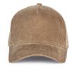 Casquette en velours 5 panneaux en coton doux, 310 g/m²
