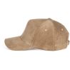 Casquette en velours 5 panneaux en coton doux, 310 g/m²