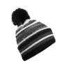 Bonnet multi-sport en polyester recyclé avec pompon, doublure micropolaire