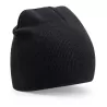 Bonnet en polyester recyclé doublé, style pull-on, étiquette détachable