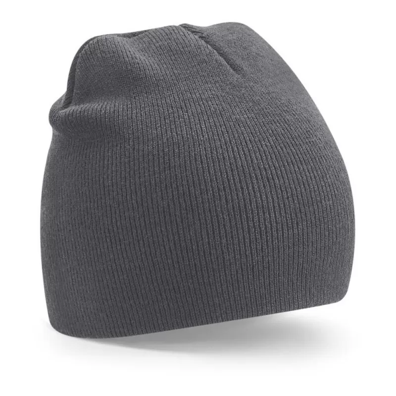 Bonnet en polyester recyclé doublé, style pull-on, étiquette détachable