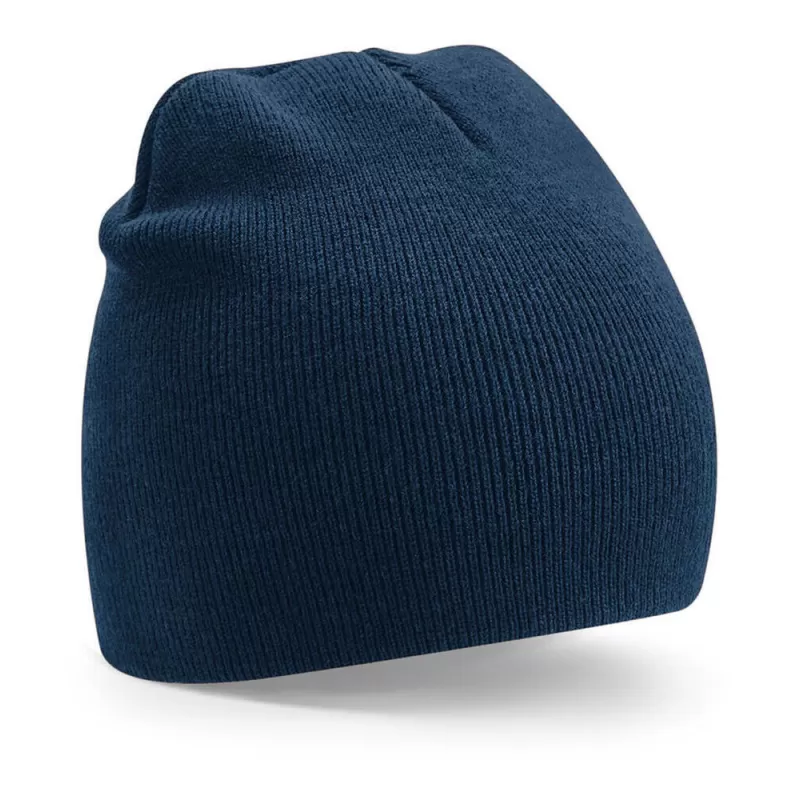 Bonnet en polyester recyclé doublé, style pull-on, étiquette détachable