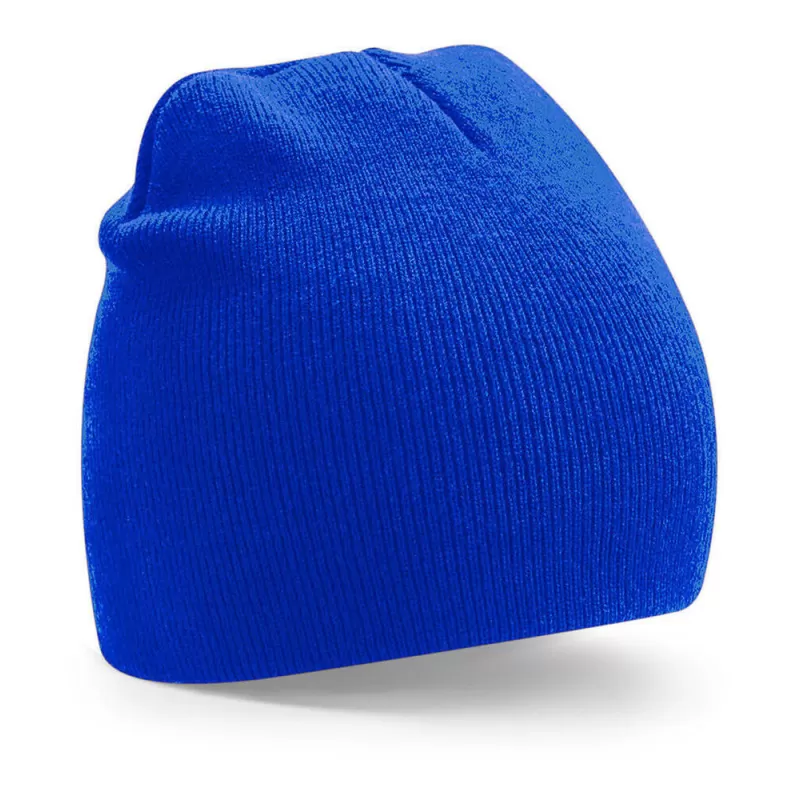 Bonnet en polyester recyclé doublé, style pull-on, étiquette détachable