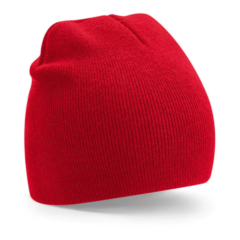 Bonnet en polyester recyclé doublé, style pull-on, étiquette détachable