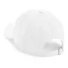 Casquette 5 panneaux en coton organique ajustable, panneaux avant structurés, 256 g/m²