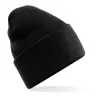Bonnet à large revers en polyester recyclé, tricot double épaisseur