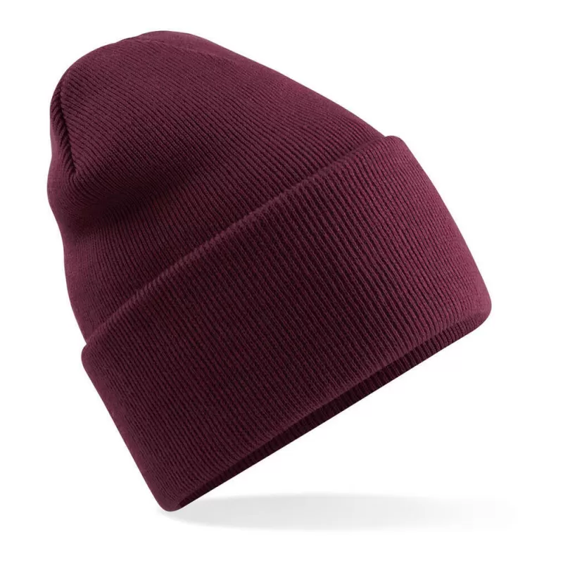 Bonnet à large revers en polyester recyclé, tricot double épaisseur