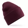Bonnet à large revers en polyester recyclé, tricot double épaisseur