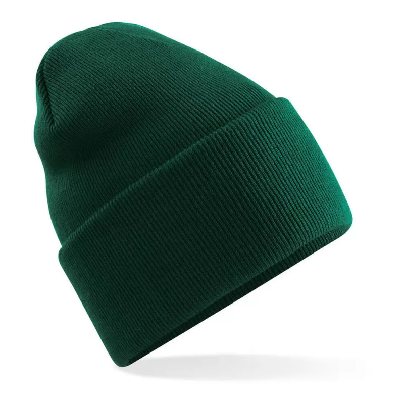 Bonnet à large revers en polyester recyclé, tricot double épaisseur