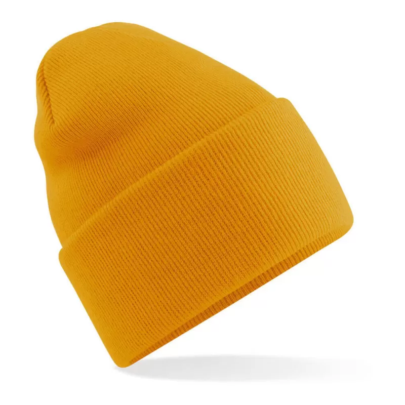 Bonnet à large revers en polyester recyclé, tricot double épaisseur
