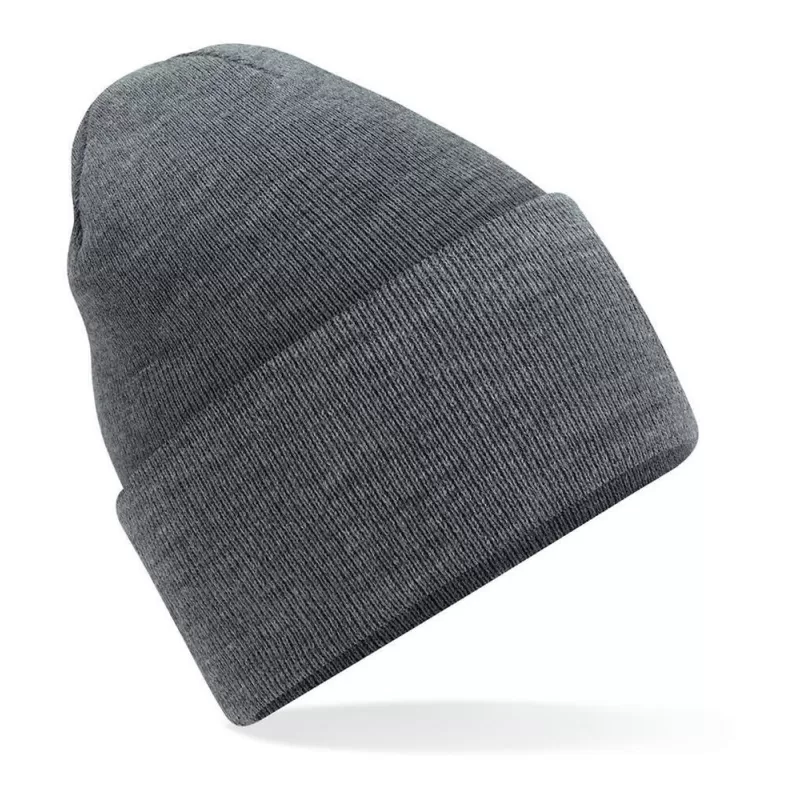 Bonnet à large revers en polyester recyclé, tricot double épaisseur