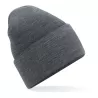 Bonnet à large revers en polyester recyclé, tricot double épaisseur