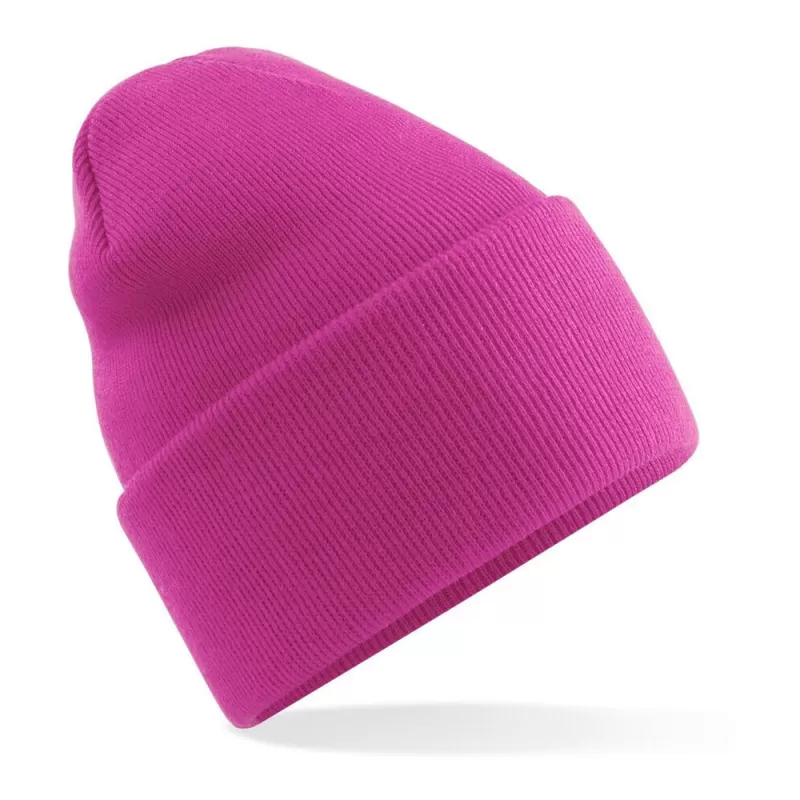 Bonnet à large revers en polyester recyclé, tricot double épaisseur