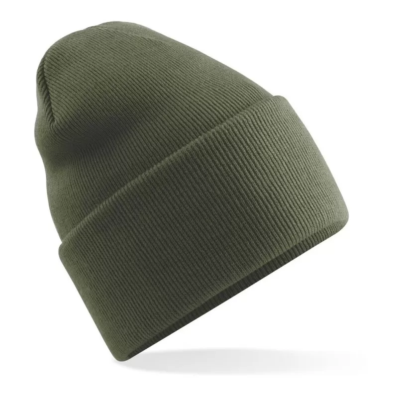 Bonnet à large revers en polyester recyclé, tricot double épaisseur