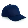 Casquette 5 panneaux, visière incurvée, œillets cousus, ajustable par patte, 240 g/m²