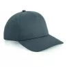 Casquette 5 panneaux, visière incurvée, œillets cousus, ajustable par patte, 240 g/m²