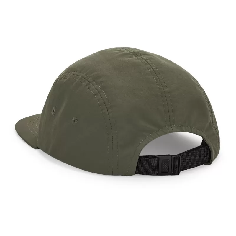 Casquette 5 panneaux imperméable à l'eau et perméable à l'air, fermeture par élastique