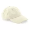 Casquette 6 panneaux en coton bio, profil bas, sangle de serrage avec boucle réglable