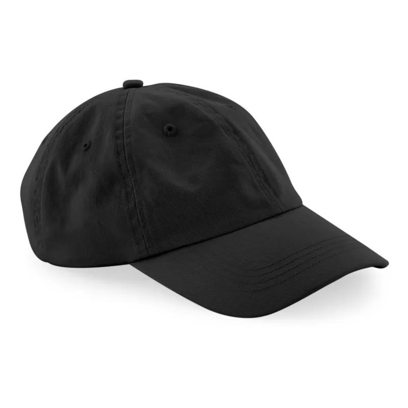 Casquette 6 panneaux en coton bio, profil bas, sangle de serrage avec boucle réglable
