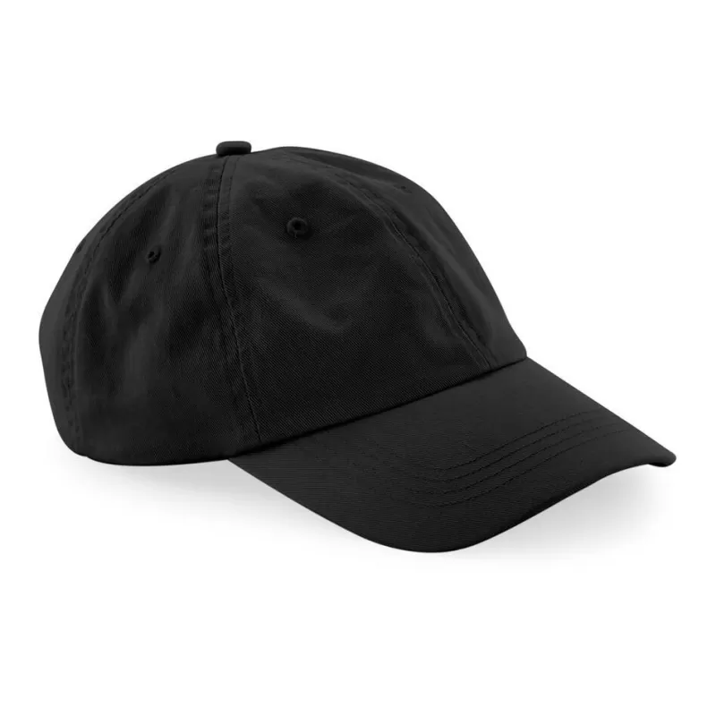 Casquette 6 panneaux en coton bio, profil bas, sangle de serrage avec boucle réglable