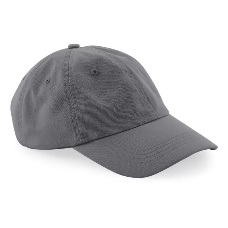 Casquette 6 panneaux en coton bio, profil bas, sangle de serrage avec boucle réglable