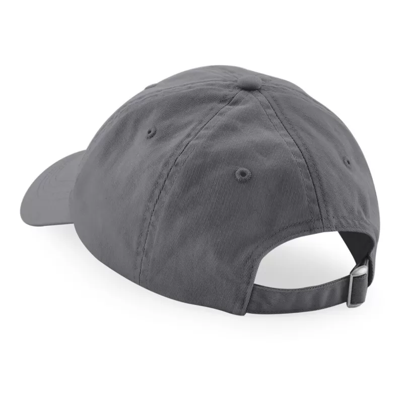 Casquette 6 panneaux en coton bio, profil bas, sangle de serrage avec boucle réglable