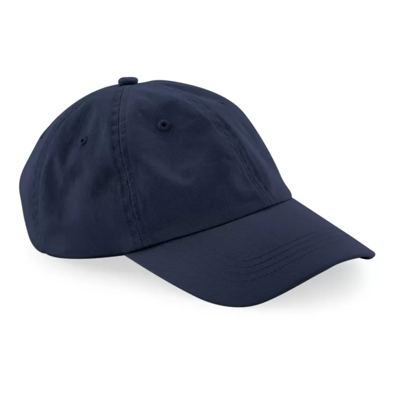 Casquette 6 panneaux en coton bio, profil bas, sangle de serrage avec boucle réglable