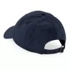 Casquette 6 panneaux en coton bio, profil bas, sangle de serrage avec boucle réglable