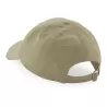 Casquette 6 panneaux en coton bio, profil bas, sangle de serrage avec boucle réglable