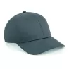 Casquette 6 panneaux, visière incurvée, œillets cousus, ajustable par patte, 240 g/m²