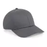 Casquette 6 panneaux, visière incurvée, œillets cousus, ajustable par patte, 240 g/m²